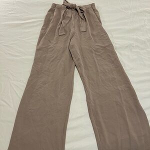 Zara Brown Wide-Leg Pants